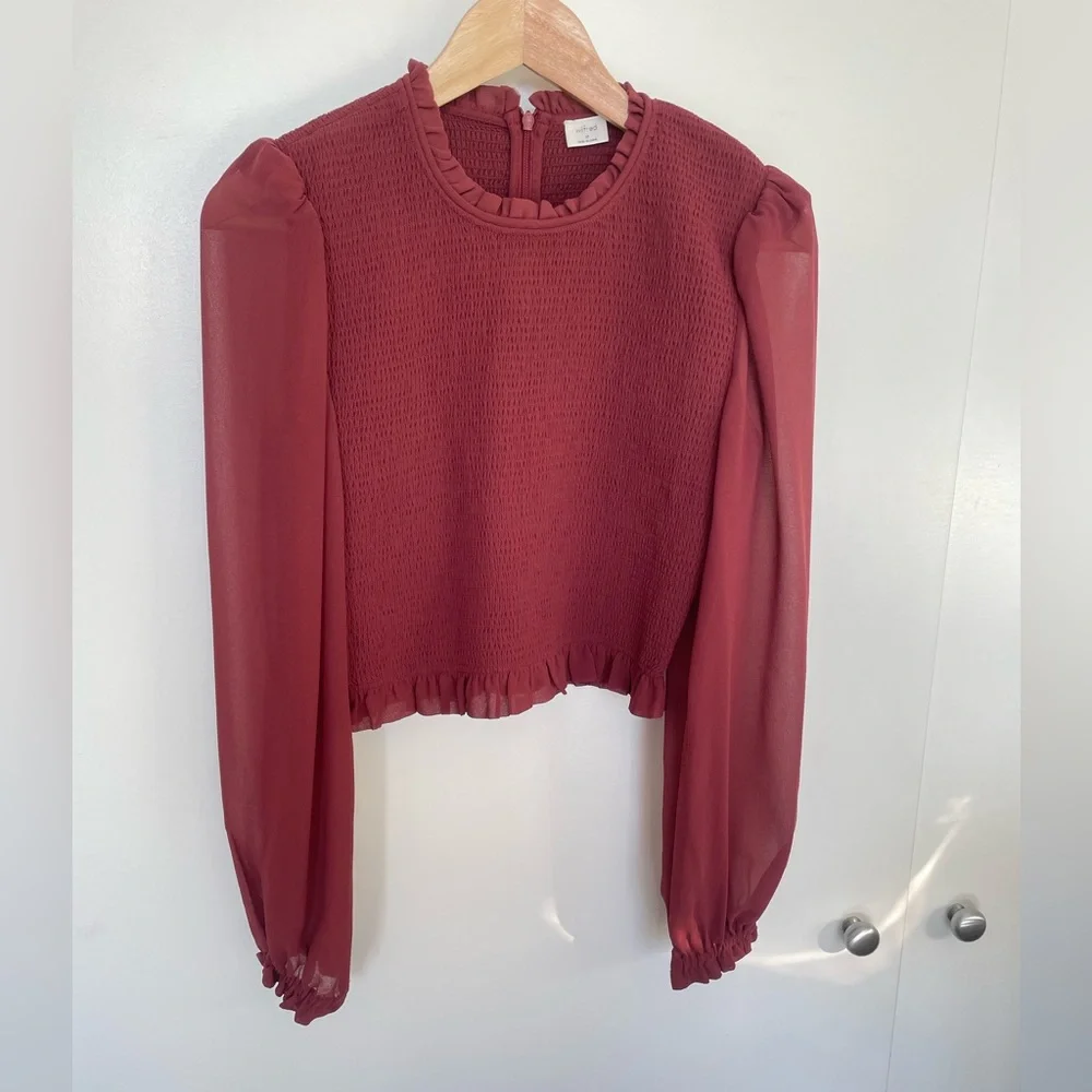 BNWOT Wilfred tempest blouse shadown mauve